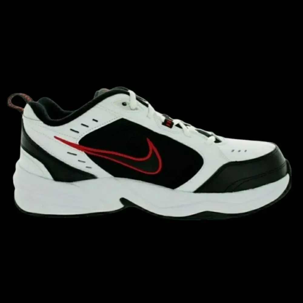 Nike Men’s Air Monarch IV Training Sneakers Black Red White 415445 101